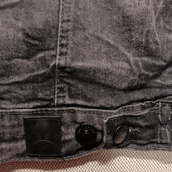 Y2K Southpole w/ patchs denim jacket, Small, Black/Charcoal denim, Great cond. - Picture 10 of 10